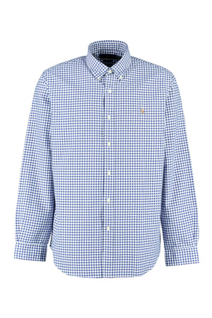 Camicia in cotone con collo button-down-0